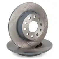 febi 36128 Bremsscheiben Satz für VW Golf 6 7 8 T-Roc Touran A3 8P 8V 8Y Q2 TT hinten