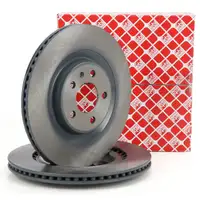 febi Bremsscheiben Satz f&uuml;r AUDI A4 A5 A6 A7 A8 Q5 Q7 PORSCHE Macan VW Touareg hinten