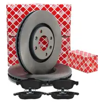 febi Bremsscheiben + Bremsbel&auml;ge f&uuml;r PSA Berlingo C4 Picasso DS4 5008 Partner vorne