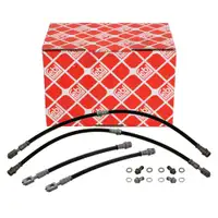 4x febi Bremsschlauch Bremsleitung f&uuml;r VW Tiguan 5N_ AUDI Q3 8U bis 11.2014 vorne + hinten