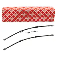 2x febi Bremsschlauch f&uuml;r VW Polo 5 AUDI A1 8X SEAT Ibiza 4 Fabia 3 Rapid vorne 6R0611701J