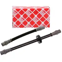 2x febi Bremsschlauch Bremsleitung f&uuml;r AUDI 80 90 Cabrio Coupe B2 B3 hinten