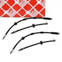 4x febi Bremsschlauch Bremsleitung f&uuml;r FORD Mondeo 3 MK3 vorne + hinten 1444730 + 1444731