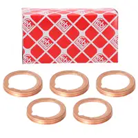 5x febi 1001106 Dichtring &Ouml;lablassschraube f&uuml;r NISSAN Cabstar Cherry Patrol Pick Up