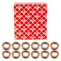 12x febi 184227 Dichtring D&uuml;senhalter W&auml;rmeschutzscheibe f&uuml;r AUDI SEAT SKODA VW 03L130519