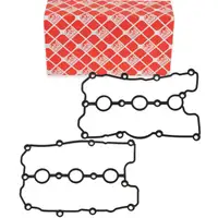 2x febi Ventildeckeldichtung f&uuml;r AUDI A4 A5 A6 A7 A8 Q5 Q7 PORSCHE Cayenne VW Touareg V6