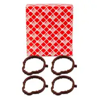 4x febi 36741 Dichtung Ansaugkr&uuml;mmer f&uuml;r MERCEDES A-Klasse W168 Vaneo 4414 M166 1661410080