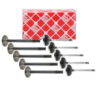 5x febi Einlassventil + 5x Auslassventil f&uuml;r AUDI 100 A6 C3 C4 VW Crafter LT II T4 2.5 TDI