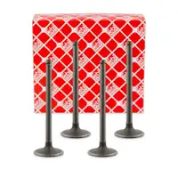 4x febi 18767 Einlassventil f&uuml;r CITROEN Berlingo Saxo PEUGEOT 106 1 2 206 306 Partner 1.4