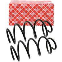 2x febi 37819 Fahrwerksfeder f&uuml;r VW Golf 5 6 SKODA Octavia 2 Vorderachse 1K0411105BC