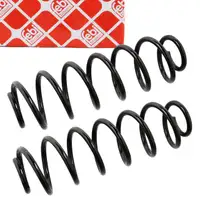 2x febi 104734 Fahrwerksfeder Schraubenfeder f&uuml;r VW Golf 4 1J1 5-T&Uuml;RER Hinten 1J0511115AK