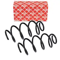 2x febi 181329 Fahrwerksfeder f&uuml;r AUDI 8X SEAT Ibiza 4 1.2/1.4 TSI 1.6 vorne 6R0411105AD