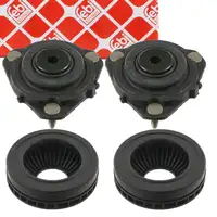 2x febi strut mount + ball joint for FORD Fiesta 5 Fusion JU_ MAZDA 2 DY (front)