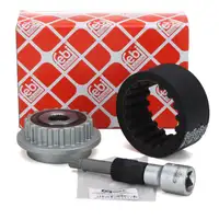 febi Freilauf-Riemenscheibe + Kupplungsmuffe + Werkzeug f&uuml;r VW T5 Touareg Phaeton