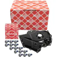 febi Steuergeh&auml;usedeckel + ELRING Schrauben f&uuml;r VW Golf 5 6 Passat B6 B7 1.8/2.0 TFSI
