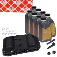 febi Automatikgetriebe&ouml;lwanne 9G-Tronic 725 + 8L ORIGINAL Mercedes Getriebe&ouml;l