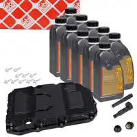 febi Automatikgetriebe&ouml;lwanne 9G-Tronic 725 + 10L ORIGINAL Mercedes Getriebe&ouml;l