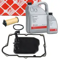 febi Getriebefilter + Dichtung + 6L Getriebe&ouml;l f&uuml;r MERCEDES W176 W177 W246 W247 X156 724.0