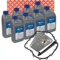 febi Getriebefilter Satz + 8L MEYLE Getriebe&ouml;l f&uuml;r AUDI A4 B6 B7 A6 C5 C6 A8 CVT-Getriebe