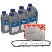 febi Getriebefilter Satz + 7L MEYLE ATF Plus 7 Getriebe&ouml;l f&uuml;r MERCEDES 7-Gang 722.9