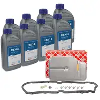 febi Getriebefilter Satz + 8L MEYLE ATF Plus 7 Getriebe&ouml;l f&uuml;r MERCEDES 7-Gang 722.9