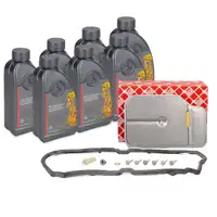 febi Transmission Filter Kit + 7L ORIGINAL Transmission Fluid MB 236.15 for Mercedes 7-speed 722.9