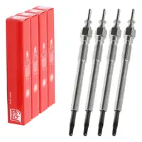 4x febi 176191 Gl&uuml;hkerze f&uuml;r OPEL Astra G H J Combo Corsa C D Meriva A B Zafira B 1.7 CDTI