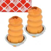 2x febi 184889 Anschlagpuffer Gummianschlag Puffer f&uuml;r FIAT Doblo 119 Hinterachse 51755085