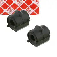 2x febi 24225 Stabilizer Bar Bushings for FORD Fiesta 5, Fusion, MAZDA 2, DY (Front Axle)