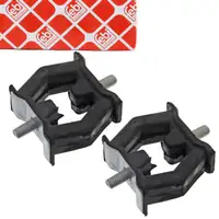 2x febi 21225 Auspuffgummi Haltegummi f&uuml;r BMW 3er E46 5er E39 M52/54/62 vorne 18211745426