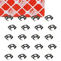 20x febi 19524 Halter Haltefeder Bremsschlauch f&uuml;r VW SKODA VW vorne/hinten 4D0611715B