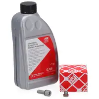 febi 101172 Lamellenkupplungs&ouml;l Haldex-&Ouml;l 850ml + 2x &Ouml;lablassschraube Haldex f&uuml;r VAG