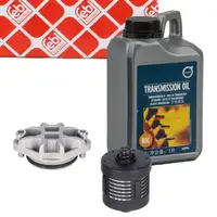 febi Getriebefilter + 1L ORIGINAL Volvo Hochleistungs&ouml;l Haldex-&Ouml;l ALLRAD HALDEX