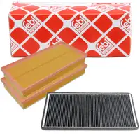 febi Innenraumfilter + Luftfilter f&uuml;r LAND ROVER Range Rover 3 L322 5.0 4x4 + 4.4 D 4x4