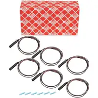 6x febi Kabel Rep.-Satz Gl&uuml;hkerze f&uuml;r AUDI A4 A5 A8 Q5 Q7 VW Amarok Touareg 3.0 TDI