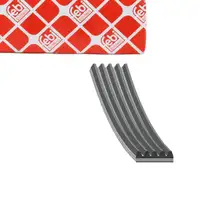 febi 176318 5PK491 Keilrippenriemen f&uuml;r VW Golf 5 6 Passat AUDI A1 Ibiza 4 Fabia 2 1.4 TSI