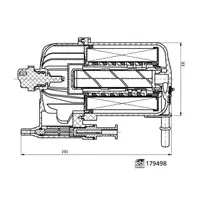 febi 179498 Fuel Filter (Diesel) for JAGUAR F-Pace, XE, XF 2.0D, 3.0D, LAND ROVER