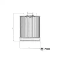 febi 179554 Fuel Filter (Diesel) for FORD Ranger 2.0 EcoBlue 4x4 2216111