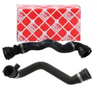 2x febi K&uuml;hlerschlauch f&uuml;r BMW 5er E39 520-530i E38 728i M52 M54 ab 09.1998 oben + unten