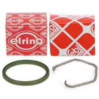 ELRING Dichtring Ladeluftschlauch + febi Halteklammer VW Polo 9N Ibiza 3 Fabia 2 1.4 TDI