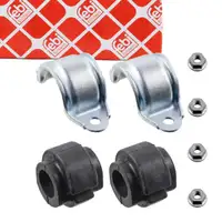 2x febi Stabilisatorlager 25mm + Halter f&uuml;r VW PASSAT B5 B5.5 AUDI A4 A5 A6 A7 A8 vorne