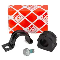 febi 27318 PROKIT Stabilisatorlager 21mm + Halterung f&uuml;r VW Golf 4 A3 8L Octavia 1 vorne