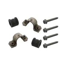 2x febi 37655 Stabilisatorlager 208mm + Halterung f&uuml;r VW Polo 9N AUDI SKODA Fabia 1 vorne