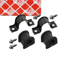 2x febi 44927 Stabilisatorlager 24mm + Halterung f&uuml;r MERCEDES Sprinter 35-t 5-t B906 vorne