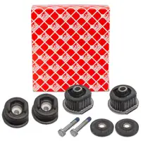 4x febi Achsk&ouml;rperlager f&uuml;r MERCEDES E-Klasse W124 S124 C/A124 Hinterachse vorne + hinten