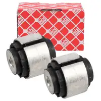 2x febi Querlenkerlager f&uuml;r BMW E81-88 E90-93 X1 E84 Hinterachse vorne unten 33326763092