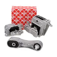 3x febi Motorlager f&uuml;r BMW 1er F40 2er F44 F45 F46 X1 F48 X2 F39 MINI F55 F56 F54 B48 B47