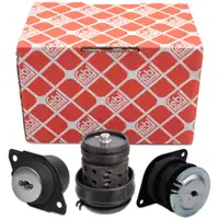 3x febi Motorlager Motorhalter f&uuml;r VW Golf 3 Vento 1.9 SDI 64 PS vorne + hinten