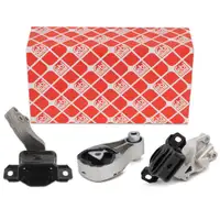 3x febi Motorlager Motorhalter f&uuml;r SMART ForTwo (451) 0.8 CDI 45/54 PS OM660