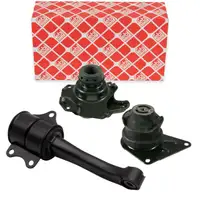 3x febi Motorlager f&uuml;r VW Polo 3 6N Lupo SEAT Arosa 1.0 1.3 1.4 1.6 mit Schaltgetriebe